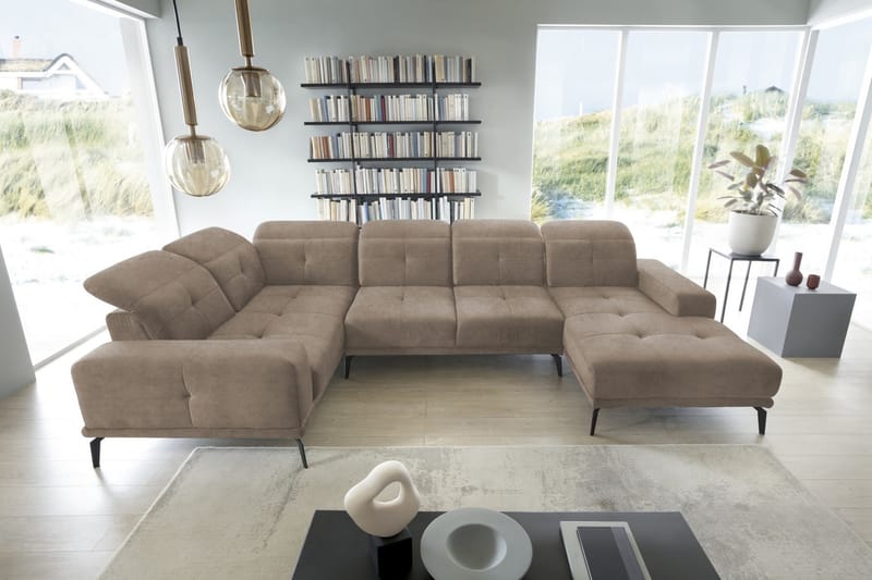 Hagglund Hjørnesofa m. Divan - Beige - Hjørnesofa med divan - Hjørnesofa