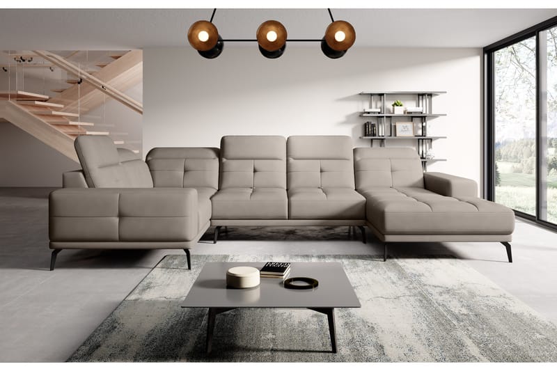 Hagglund Hjørnesofa m. Divan - Beige - Hjørnesofa med divan - Hjørnesofa