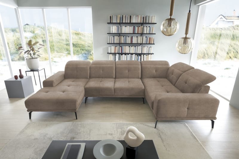 Hagglund Hjørnesofa m. Divan - Beige - Møbler - Sofaer - Hjørnesofa - Hjørnesofa med divan