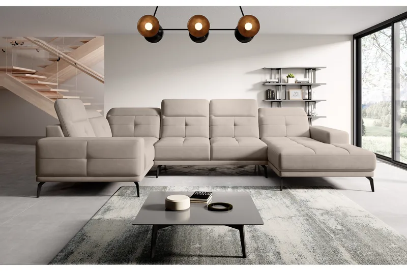 Hagglund Hjørnesofa m. Divan - Beige - Møbler - Sofaer - Hjørnesofa - Hjørnesofa med divan