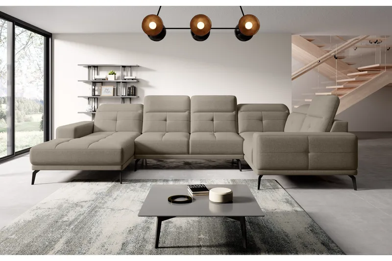 Hagglund Hjørnesofa m. Divan - Beige - Møbler - Sofaer - Hjørnesofa - Hjørnesofa med divan