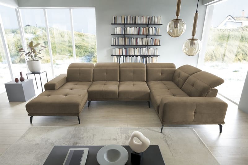 Hagglund Hjørnesofa m. Divan - Beige - Møbler - Sofaer - Hjørnesofa - Hjørnesofa med divan