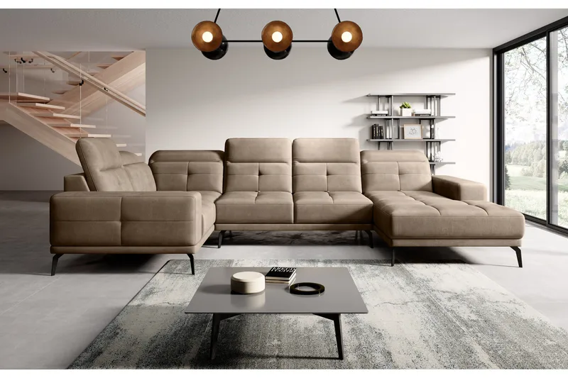 Hagglund Hjørnesofa m. Divan - Beige - Møbler - Sofaer - Hjørnesofa - Hjørnesofa med divan