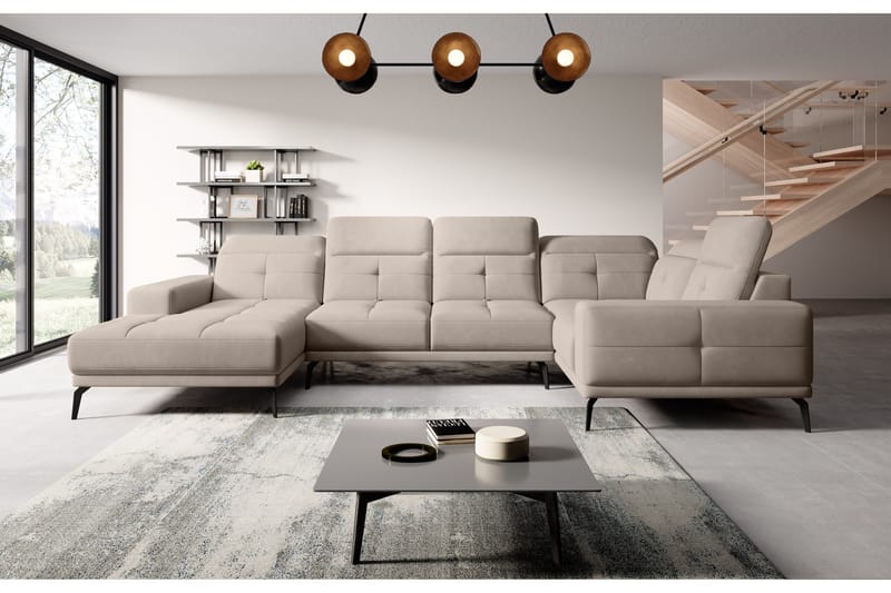Hagglund Hjørnesofa m. Divan - Beige - Møbler - Sofaer - Hjørnesofa - Hjørnesofa med divan