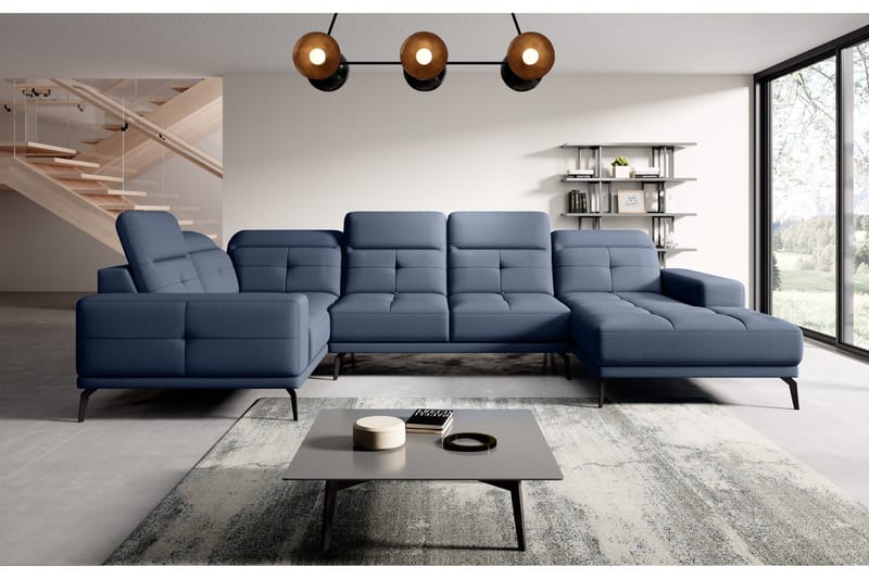 Hagglund Hjørnesofa m. Divan - Blå - Møbler - Sofaer - Hjørnesofa - Hjørnesofa med divan