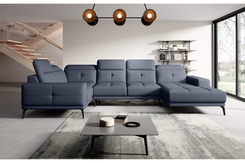 Hagglund Hjørnesofa m. Divan - Blå - Møbler - Sofaer - Hjørnesofa - Hjørnesofa med divan