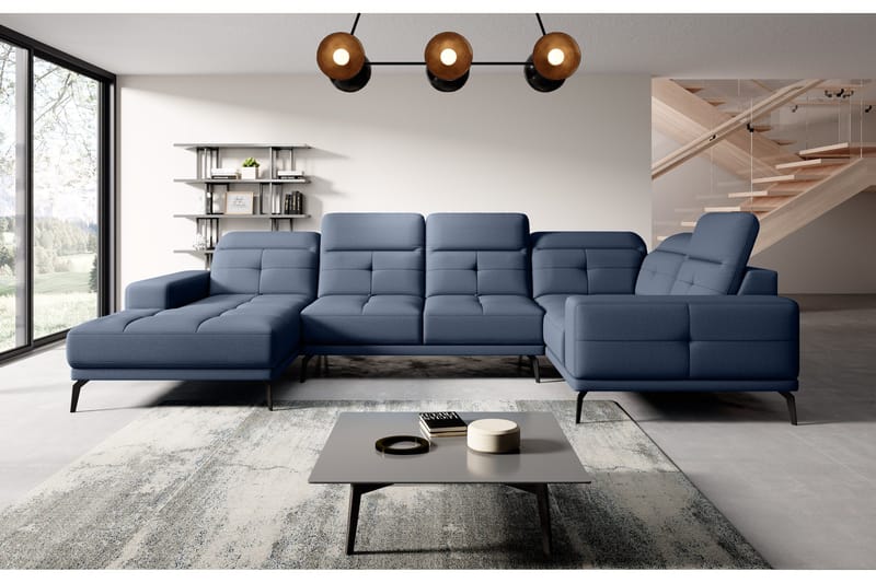 Hagglund Hjørnesofa m. Divan - Blå - Møbler - Sofaer - Hjørnesofa - Hjørnesofa med divan