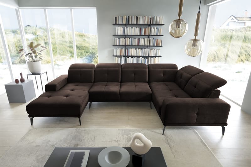 Hagglund Hjørnesofa m. Divan - Brun - Møbler - Sofaer - Hjørnesofa - Hjørnesofa med divan