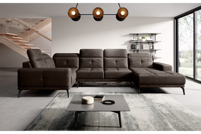 Hagglund Hjørnesofa m. Divan - Brun - Møbler - Sofaer - Hjørnesofa - Hjørnesofa med divan