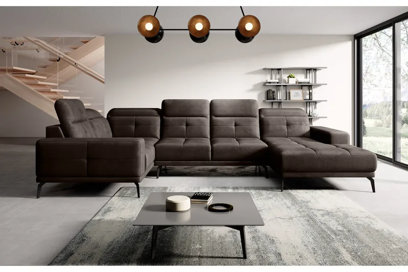 Hagglund Hjørnesofa m. Divan - Brun - Møbler - Sofaer - Hjørnesofa - Hjørnesofa med divan