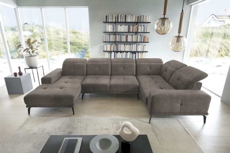 Hagglund Hjørnesofa m. Divan - Grå - Møbler - Sofaer - Hjørnesofa - Hjørnesofa med divan