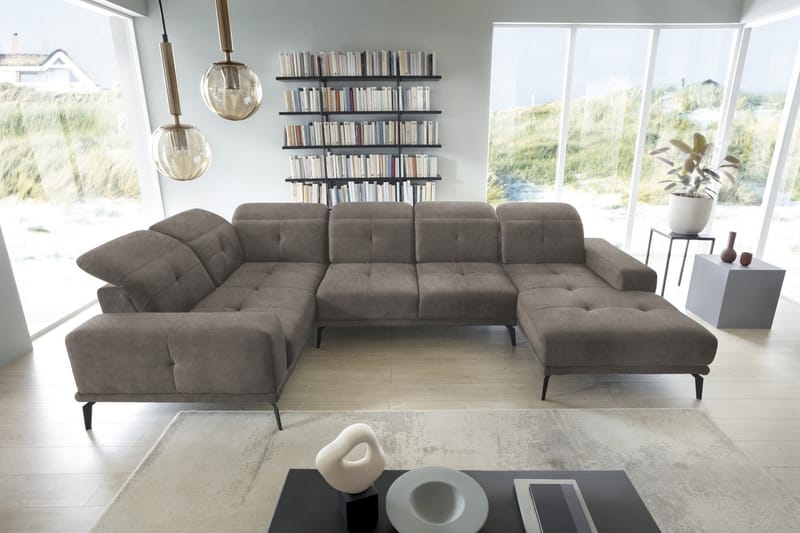 Hagglund Hjørnesofa m. Divan - Grå - Møbler - Sofaer - Hjørnesofa - Hjørnesofa med divan