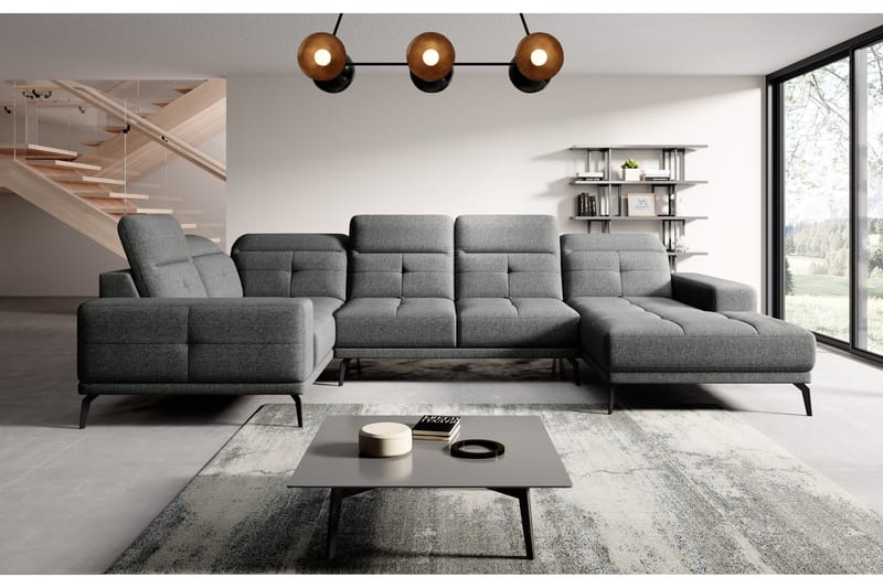 Hagglund Hjørnesofa m. Divan - Grå - Møbler - Sofaer - Hjørnesofa - Hjørnesofa med divan