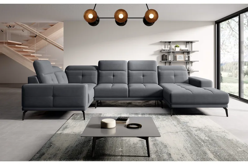 Hagglund Hjørnesofa m. Divan - Grå - Møbler - Sofaer - Hjørnesofa - Hjørnesofa med divan