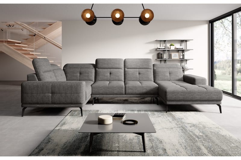 Hagglund Hjørnesofa m. Divan - Grå - Møbler - Sofaer - Hjørnesofa - Hjørnesofa med divan