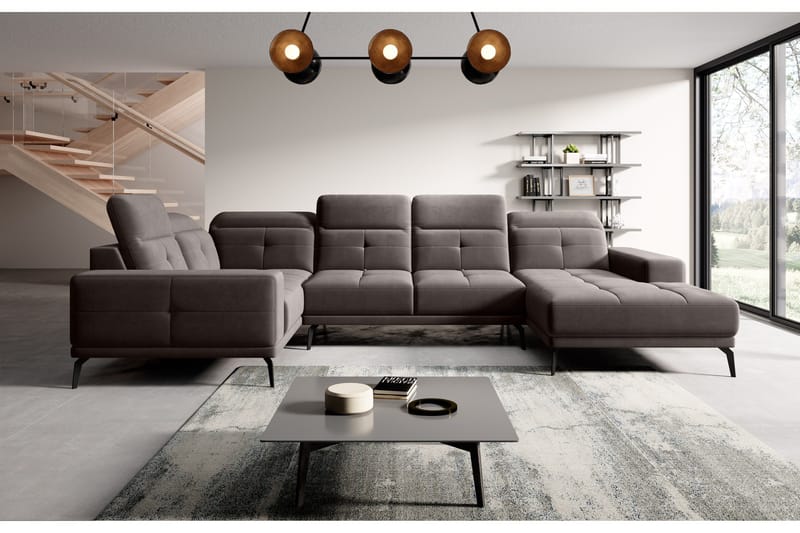 Hagglund Hjørnesofa m. Divan - Grå - Møbler - Sofaer - Hjørnesofa - Hjørnesofa med divan