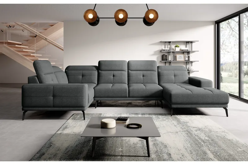 Hagglund Hjørnesofa m. Divan - Grå - Møbler - Sofaer - Hjørnesofa - Hjørnesofa med divan