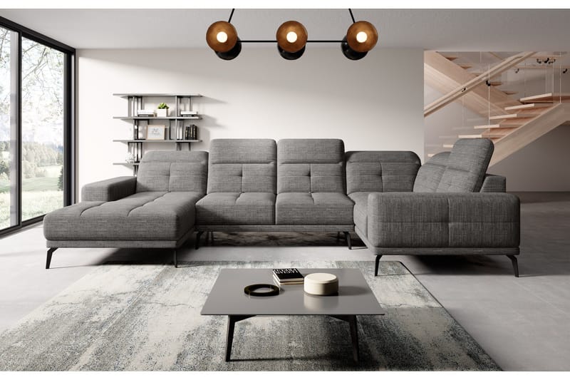 Hagglund Hjørnesofa m. Divan - Grå - Møbler - Sofaer - Hjørnesofa - Hjørnesofa med divan