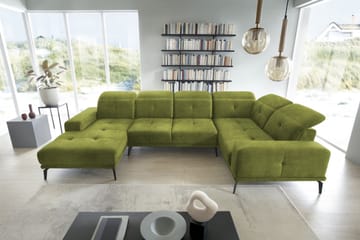 Hagglund Hjørnesofa m. Divan - Grønn - Møbler - Sofaer - Hjørnesofa - Hjørnesofa med divan