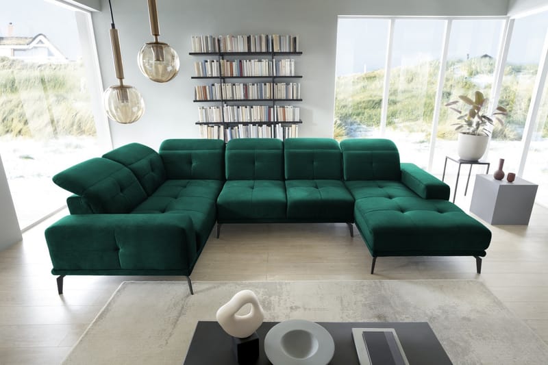 Hagglund Hjørnesofa m. Divan - Grønn - Møbler - Sofaer - Hjørnesofa - Hjørnesofa med divan