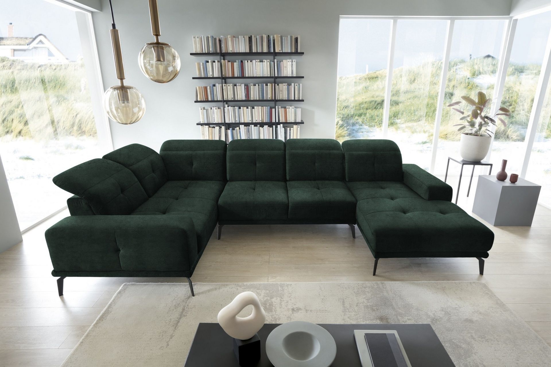 Hagglund Hjørnesofa m. Divan - Grønn - Møbler - Sofaer - Hjørnesofa - Hjørnesofa med divan