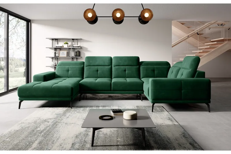 Hagglund Hjørnesofa m. Divan, Grønn