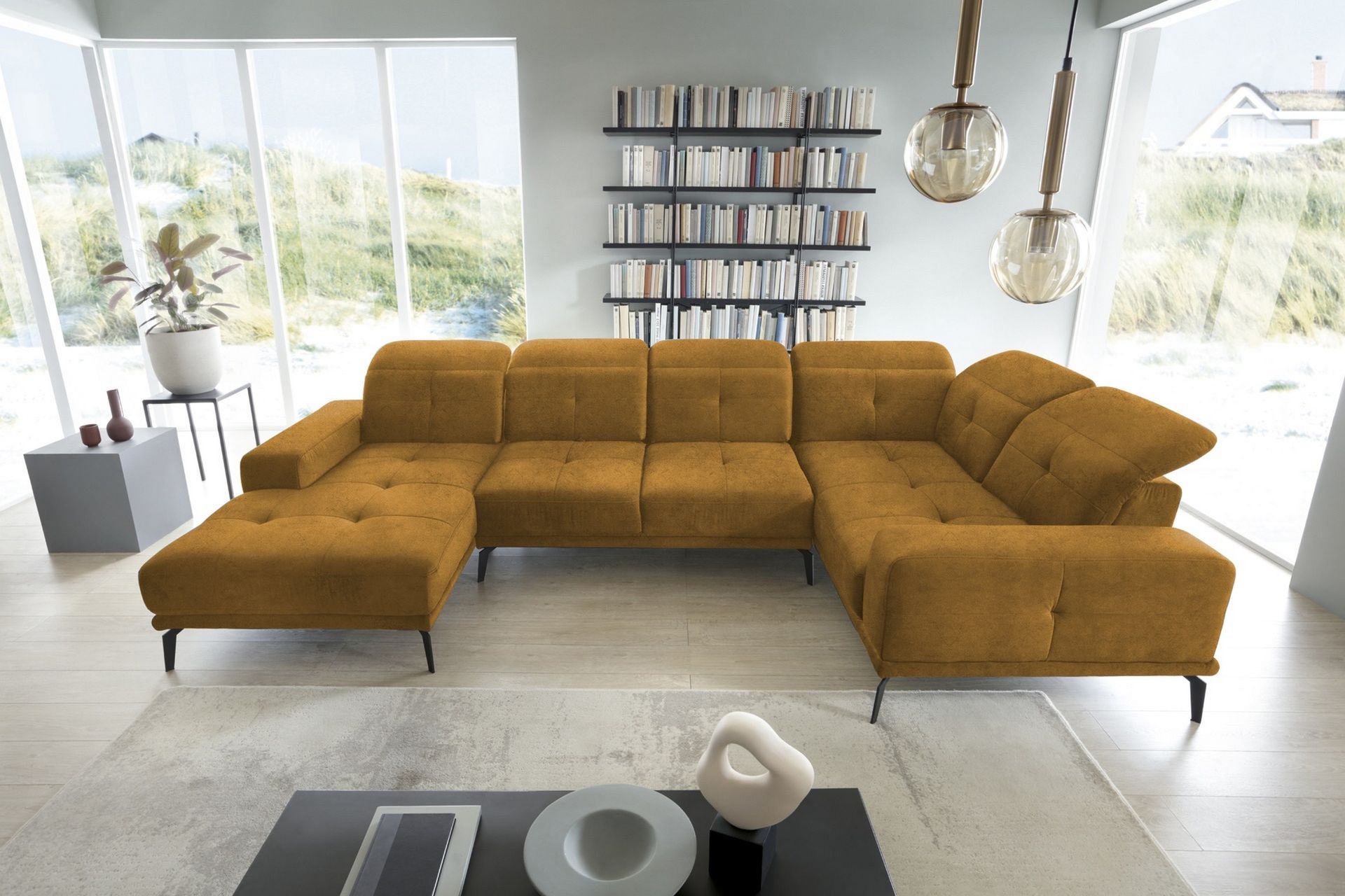 Hagglund Hjørnesofa m. Divan - Gul - Møbler - Sofaer - Hjørnesofa - Hjørnesofa med divan