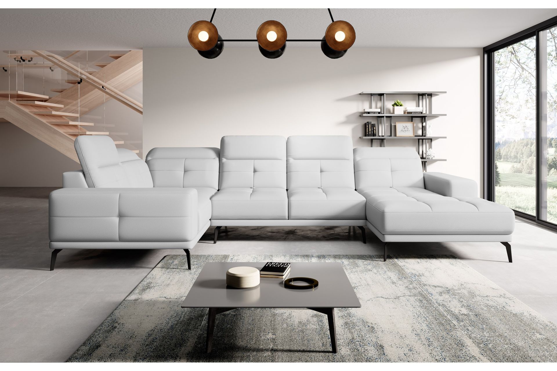 Hagglund Hjørnesofa m. Divan - Hvit - Møbler - Sofaer - Hjørnesofa - Hjørnesofa med divan