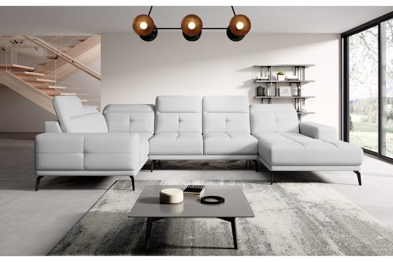 Hagglund Hjørnesofa m. Divan - Hvit - Møbler - Sofaer - Hjørnesofa - Hjørnesofa med divan