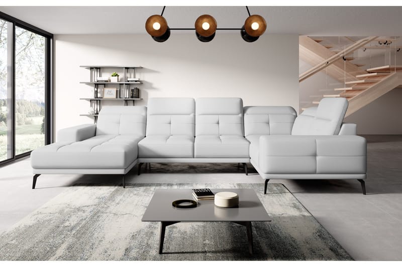 Hagglund Hjørnesofa m. Divan - Hvit - Møbler - Sofaer - Hjørnesofa - Hjørnesofa med divan