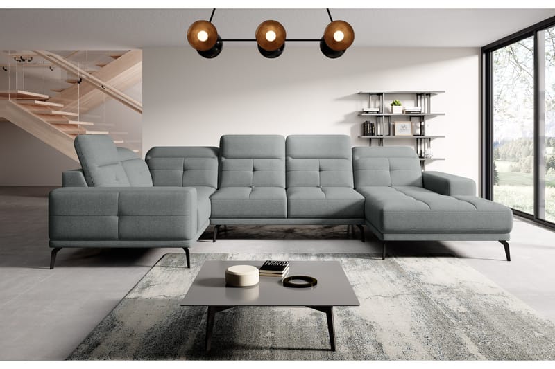 Hagglund Hjørnesofa m. Divan - Lysegrå - Møbler - Sofaer - Hjørnesofa - Hjørnesofa med divan