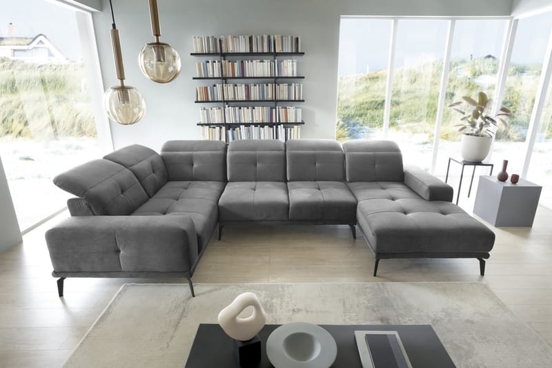 Hagglund Hjørnesofa m. Divan - Lysegrå - Møbler - Sofaer - Hjørnesofa - Hjørnesofa med divan