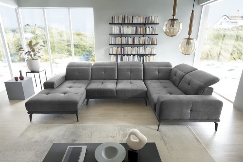Hagglund Hjørnesofa m. Divan - Lysegrå - Møbler - Sofaer - Hjørnesofa - Hjørnesofa med divan