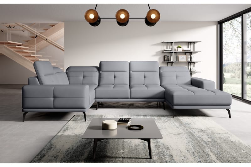 Hagglund Hjørnesofa m. Divan - Lysegrå - Møbler - Sofaer - Hjørnesofa - Hjørnesofa med divan