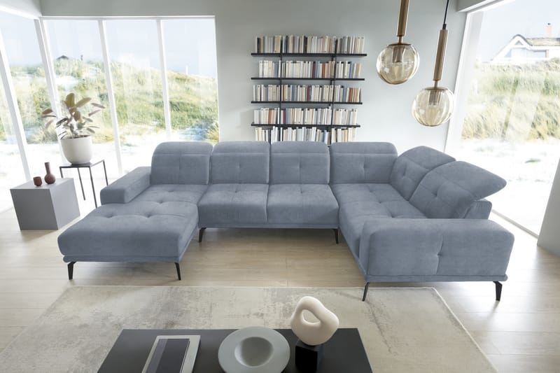 Hagglund Hjørnesofa m. Divan - Lysegrå - Møbler - Sofaer - Hjørnesofa - Hjørnesofa med divan