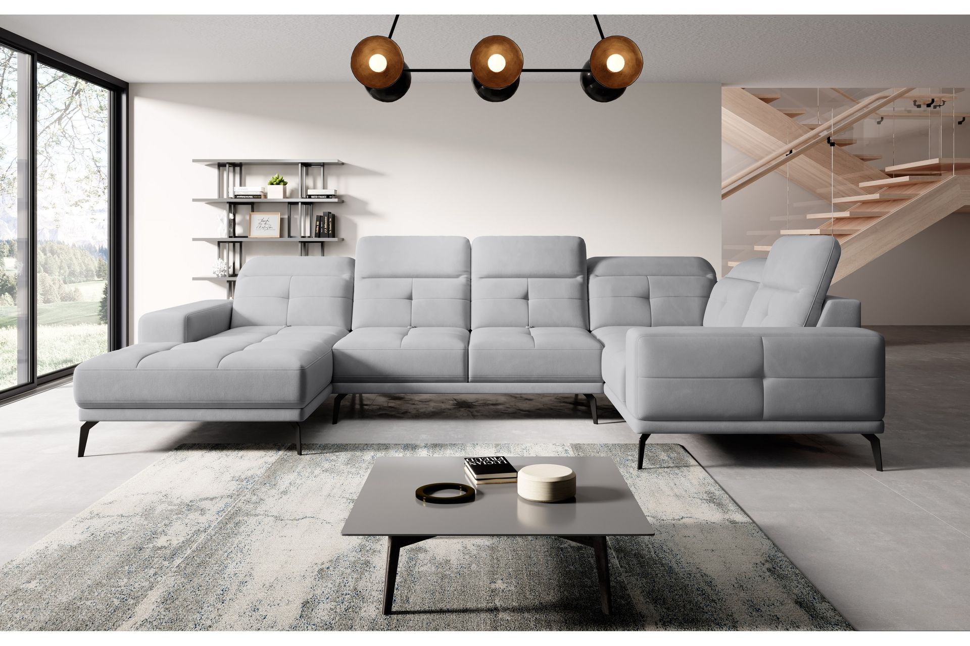 Hagglund Hjørnesofa m. Divan - Lysegrå - Møbler - Sofaer - Hjørnesofa - Hjørnesofa med divan