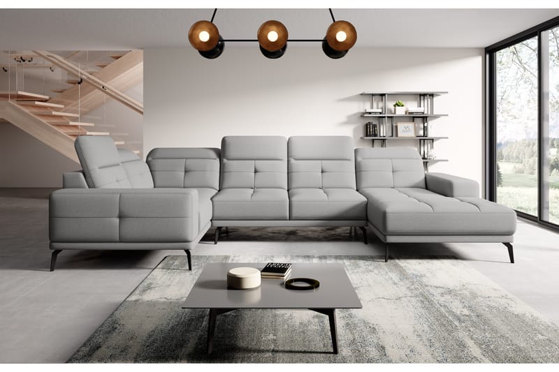 Hagglund Hjørnesofa m. Divan - Lysegrå - Møbler - Sofaer - Hjørnesofa - Hjørnesofa med divan