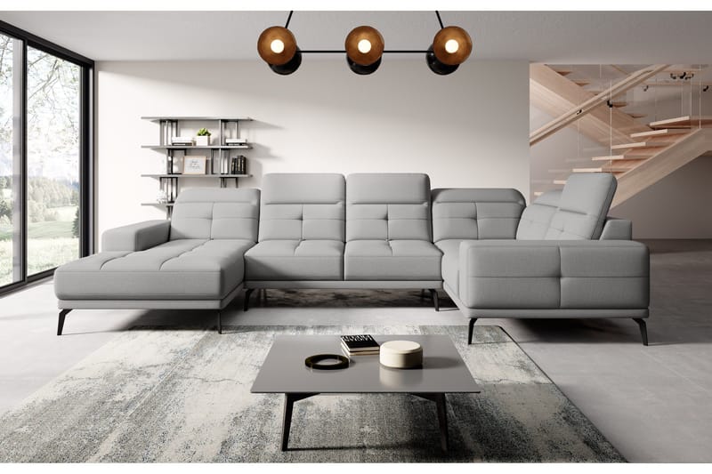 Hagglund Hjørnesofa m. Divan - Lysegrå - Møbler - Sofaer - Hjørnesofa - Hjørnesofa med divan