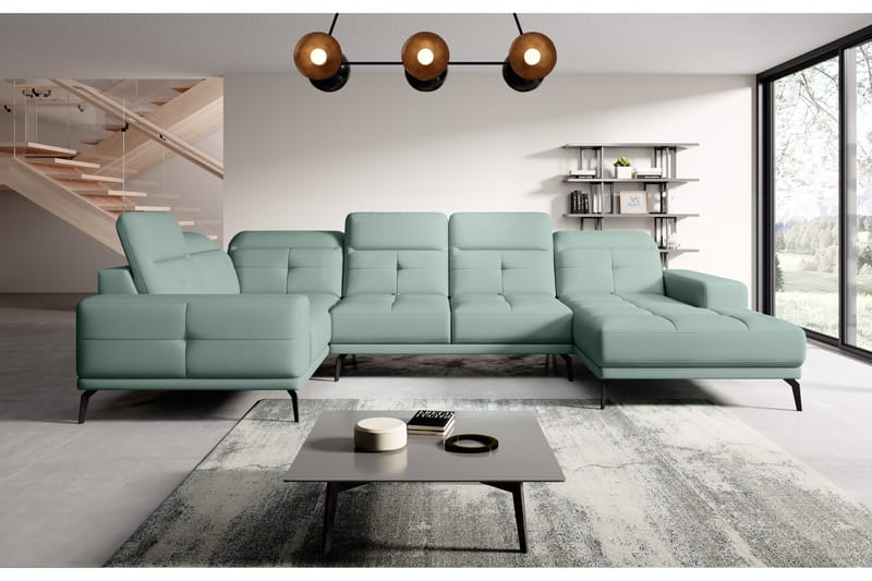 Hagglund Hjørnesofa m. Divan - Lysegrønn - Møbler - Sofaer - Hjørnesofa - Hjørnesofa med divan