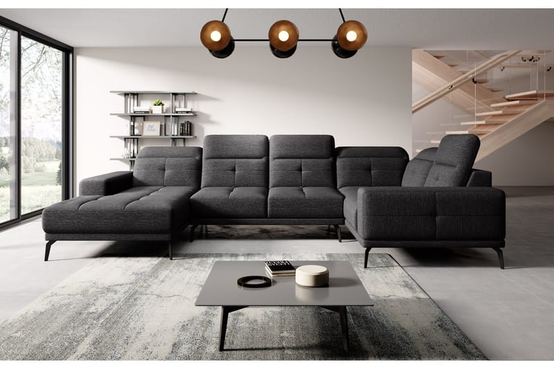 Hagglund Hjørnesofa m. Divan - Mørkegrå - Møbler - Sofaer - Hjørnesofa - Hjørnesofa med divan