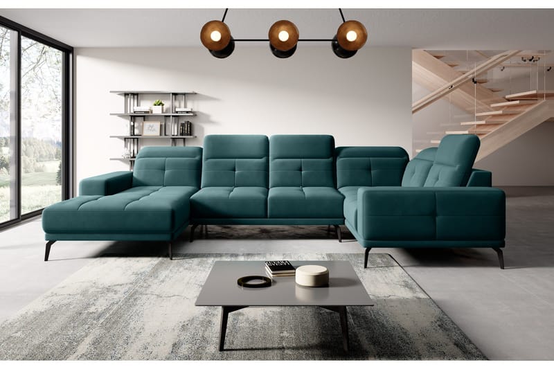 Hagglund Hjørnesofa m. Divan - Turkis - Møbler - Sofaer - Hjørnesofa - Hjørnesofa med divan