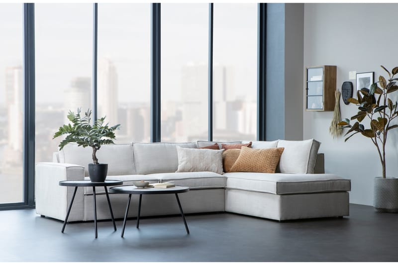 Hearness 3-seters Sofa med Sjeselong Høyre - Beige - Møbler - Sofaer - Hjørnesofa