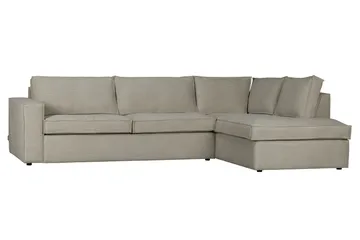Hearness 3-seters Sofa med Sjeselong Høyre - Beige - Møbler - Sofaer - Sofa med sjeselong - 3 seters sofa med divan
