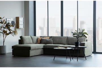Hearness 3-seters Sofa med Sjeselong Venstre - Grønn - Møbler - Sofaer - Sofa med sjeselong - 3 seters sofa med divan