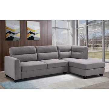 Hjørnesofa Asknor Høyre - Lys grå - Møbler - Sofaer - Sofa med sjeselong