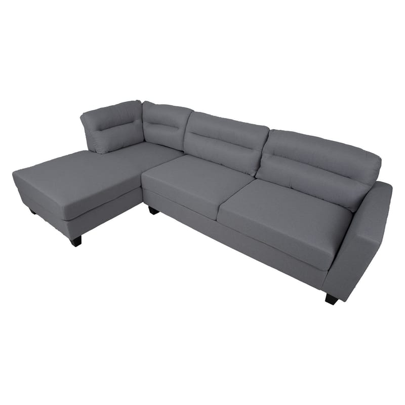 Hjørnesofa Asknor Venstre - Mørk grå - M øbler - Sofaer - Hjørnesofa - Hjørnesofa med divan