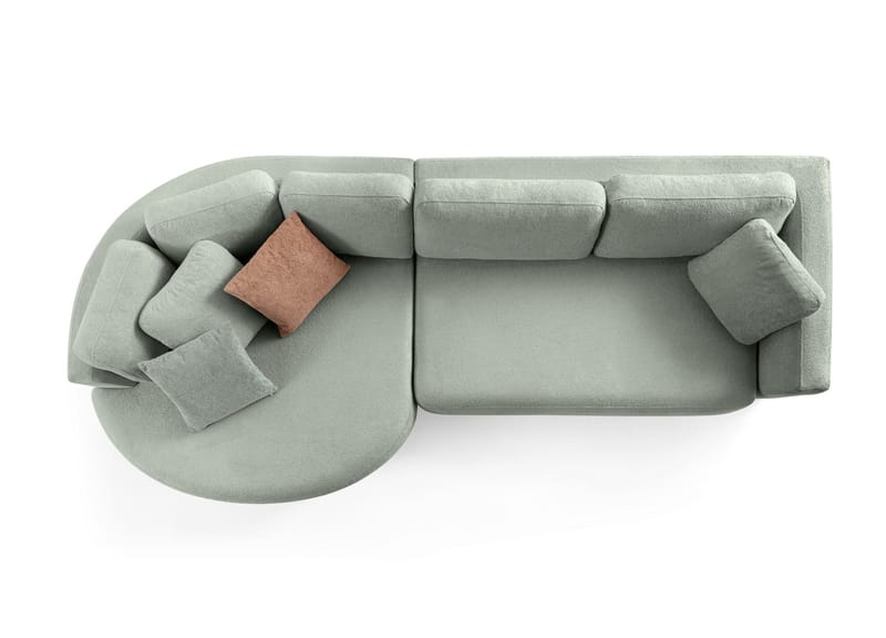Hjørnesofa Atelier Del Sofa Venezia Venstre (310 x 75 x 105 cm) Liquid Green - Liquid Green - Møbler - Sofaer - Hjørnesofa