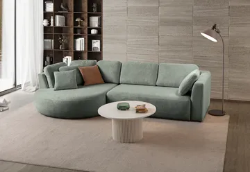Hjørnesofa Atelier Del Sofa Venezia Venstre (310 x 75 x 105 cm) Liquid Green - Liquid Green - Møbler - Sofaer - Hjørnesofa