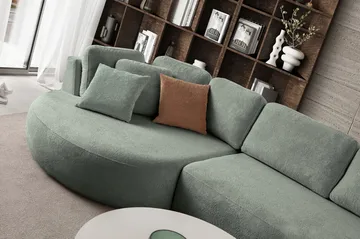 Hjørnesofa Atelier Del Sofa Venezia Venstre (310 x 75 x 105 cm) Liquid Green - Liquid Green - Møbler - Sofaer - Hjørnesofa