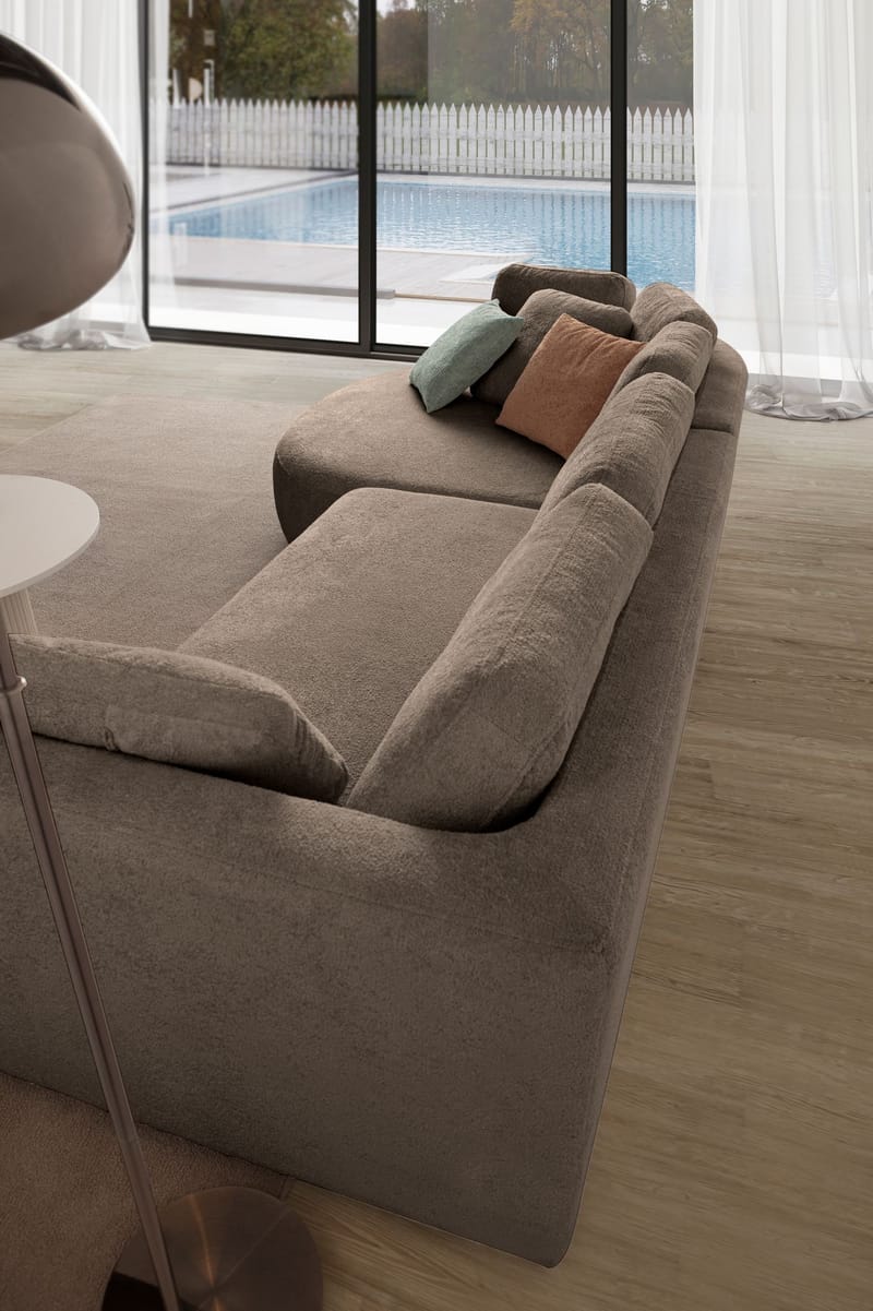 Hjørnesofa Atelier Del Sofa Venezia Venstre (310 x 75 x 105 cm) Mørk brun - Mørkebrun - Møbler - Sofaer - Hjørnesofa